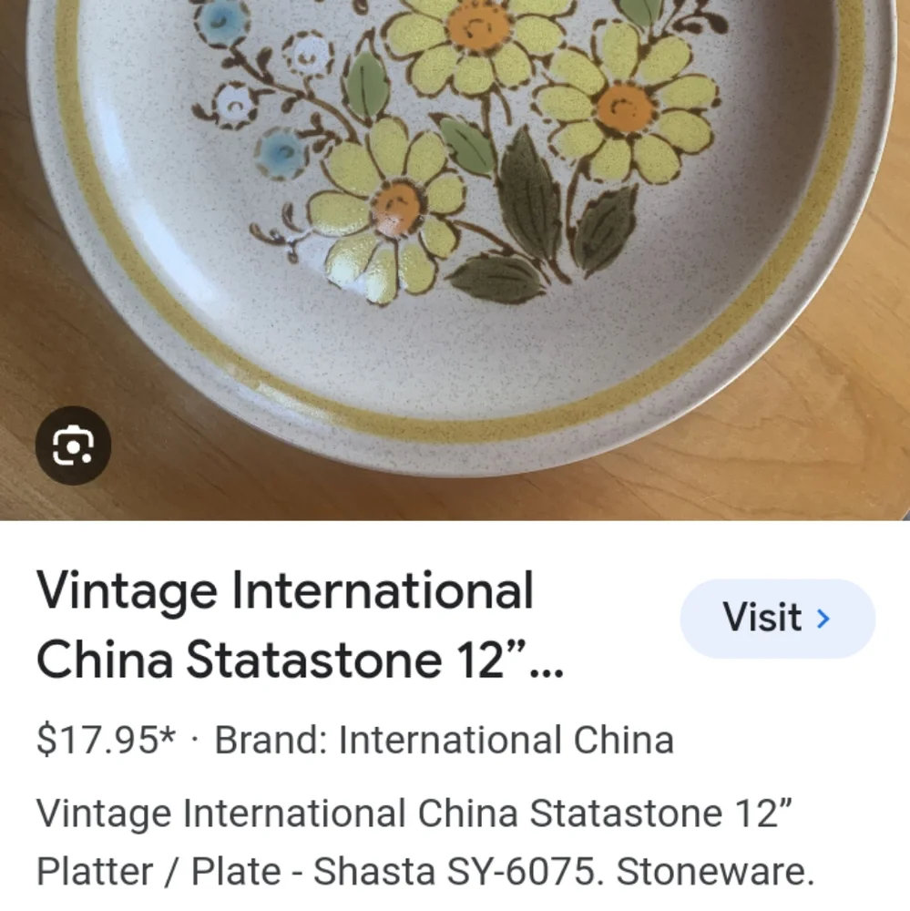 2 PIECES FOR $15 Dishware  Int. China Statastone Sweet Briar stoneware